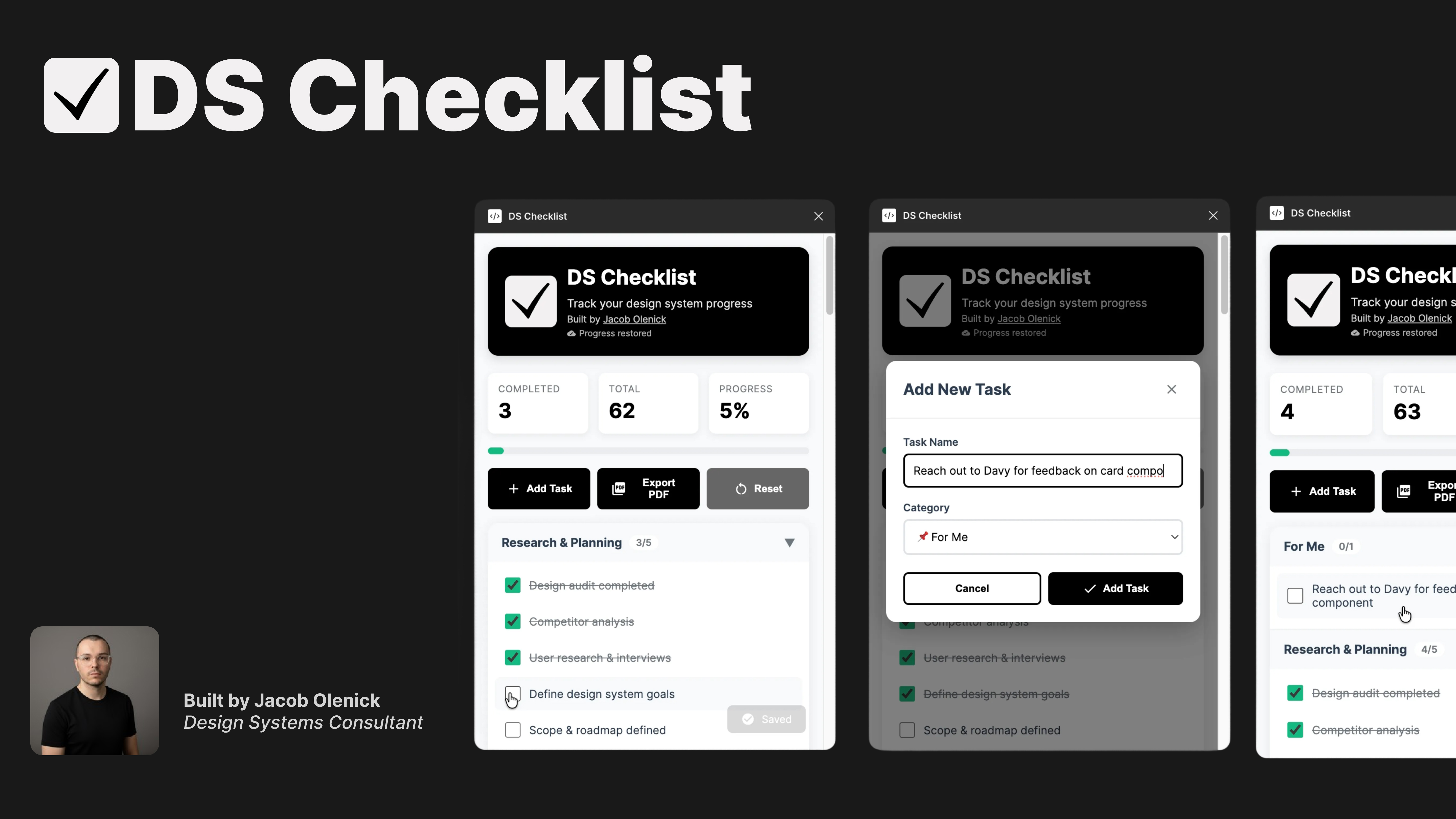 DS Checklist Plugin