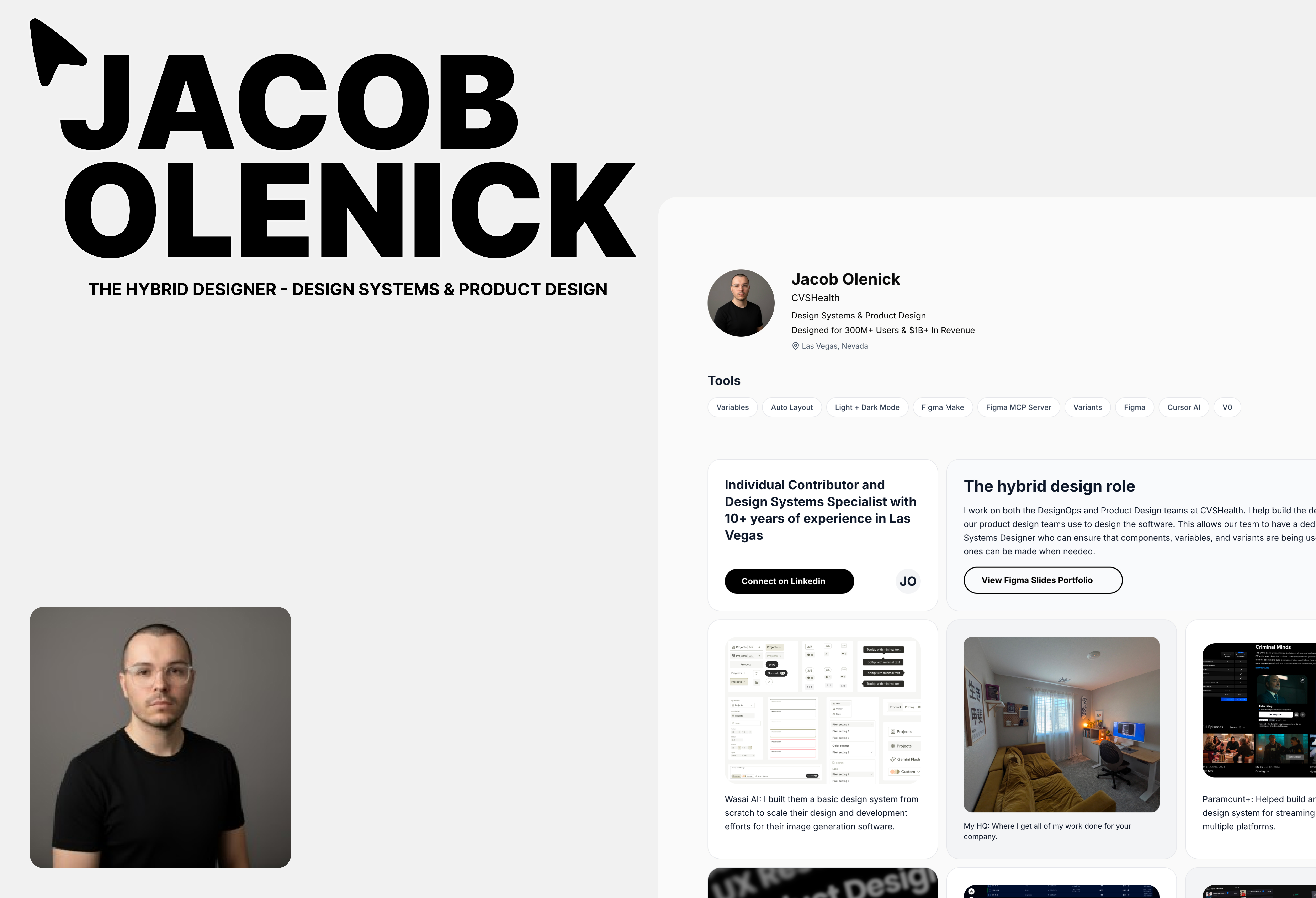 Jacob Olenick | Design Systems & Product Designer